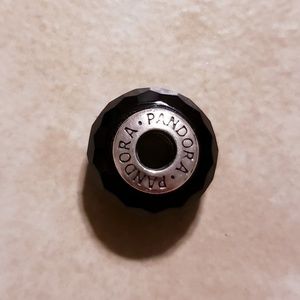 Pandora Black Round Charm
